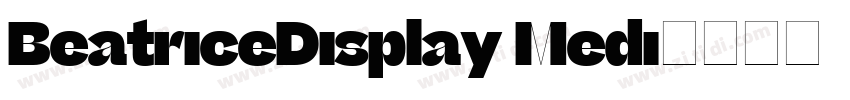 BeatriceDisplay Medi字体转换